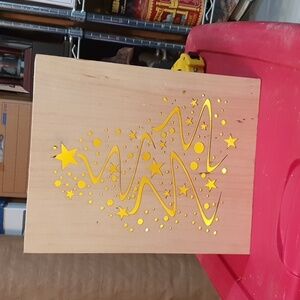 Wooden Lighted wall decorative